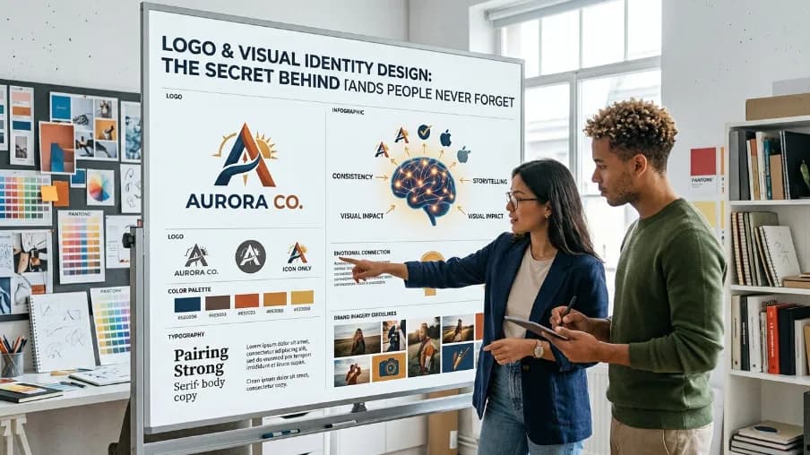 Logo & Visual Identity Design: Build a Brand People Never Forget