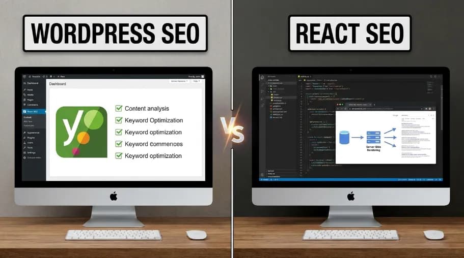 React vs WordPress SEO: The Complete 2026 Guide