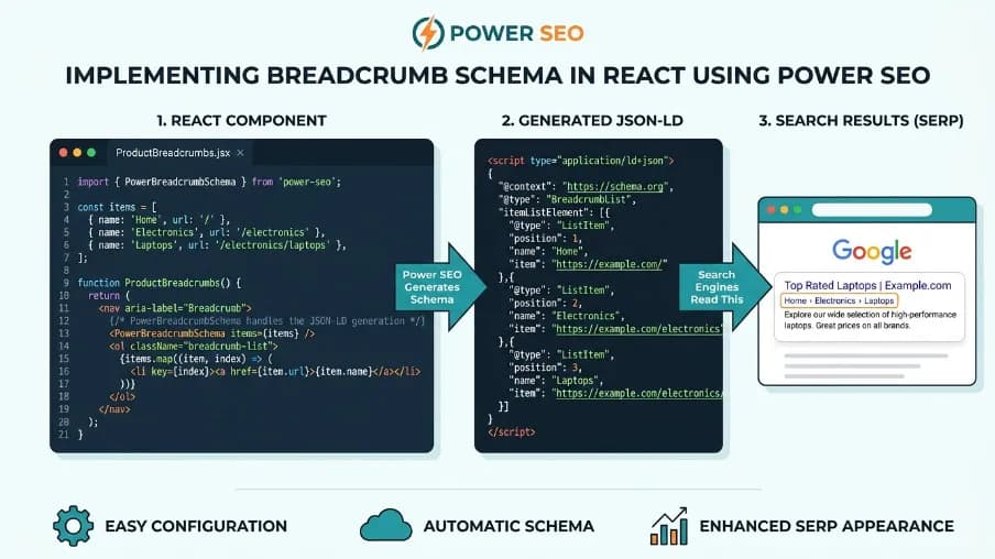 Breadcrumb Schema in React: One Step Most Devs Skip