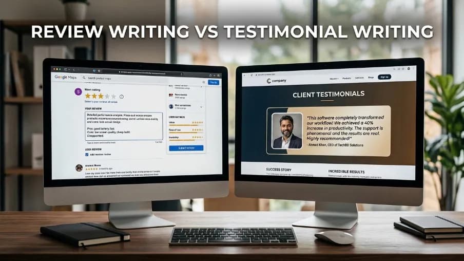 Review Writing vs Testimonial Writing: A Complete Guide