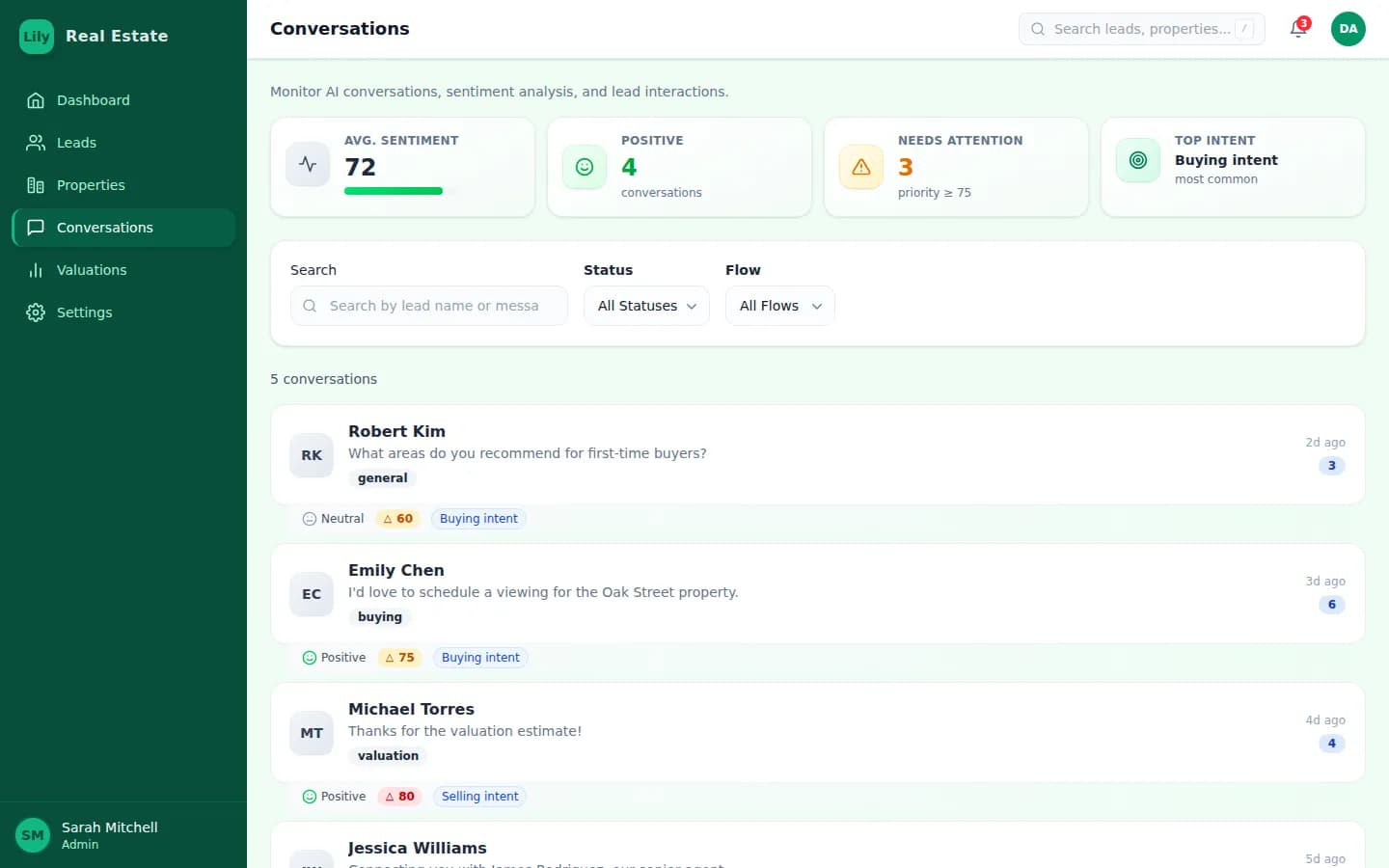 Lily AI — Automated real estate conversations